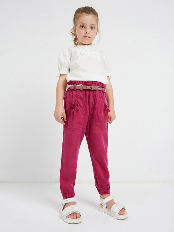 Mayoral Mayoral Pantaloni din material 3503 Vișiniu