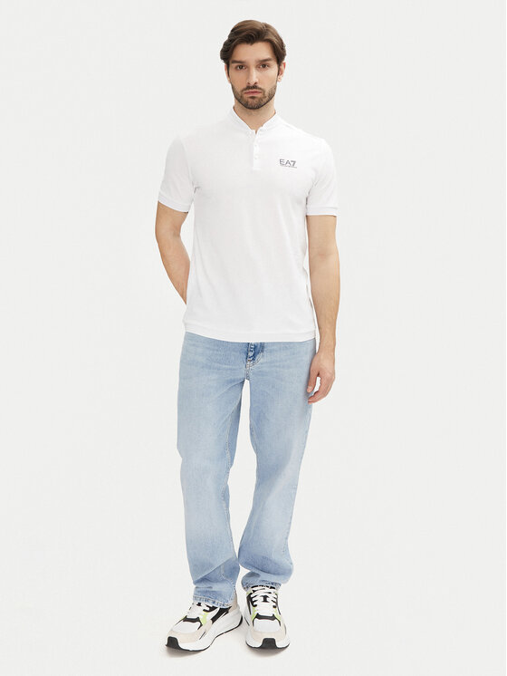 EA7 Emporio Armani EA7 Emporio Armani Polo 7M000183 AF13511 U0002 Biały Regular Fit