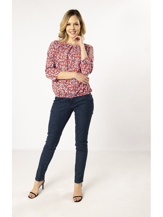 QUIOSQUE QUIOSQUE Bluzka CABRE SHIRT Czerwony Regular Fit