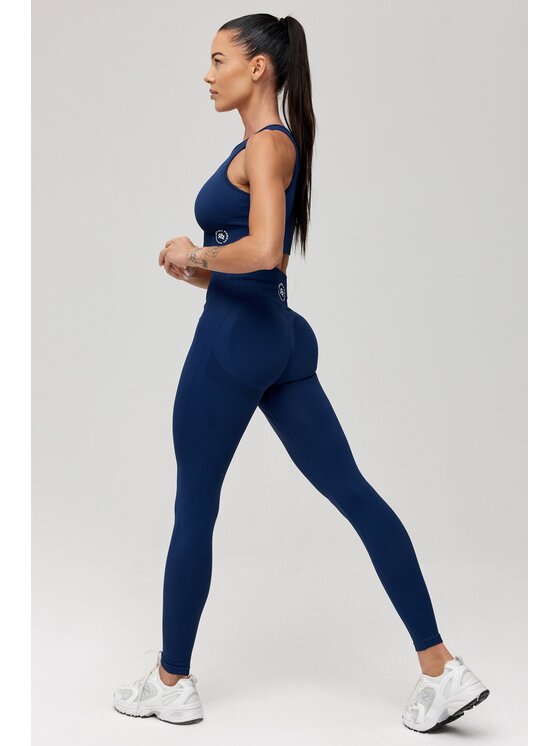 ROUGH RADICAL ROUGH RADICAL Legginsy SEAMLESS LINEA Granatowy Slim Fit