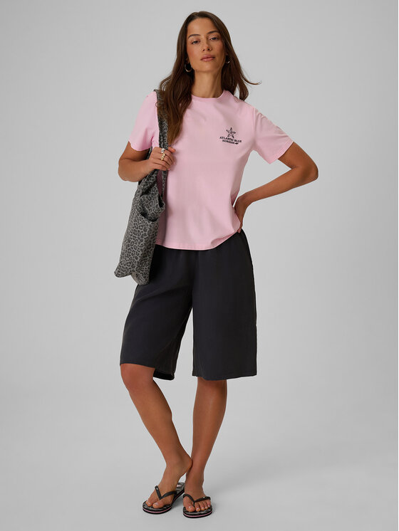4F 4F Szorty materiałowe OCEANS KEEPERS Czarny Loose Fit