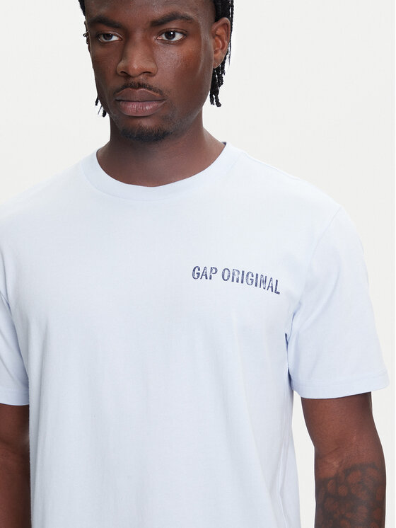 Gap Gap T-Shirt 768925-01 Modrá Regular Fit
