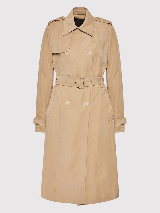 Guess Guess Trench Gemma W2RL02 WE0K0 Beige Slim Fit