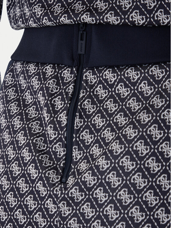 Guess Guess Mini sijonas V6RD04 K2042 Tamsiai mėlyna Regular Fit