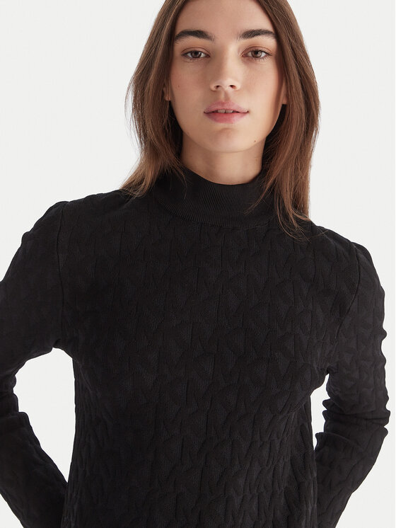 MICHAEL Michael Kors MICHAEL Michael Kors Поло MF5619YJWV Черен Slim Fit