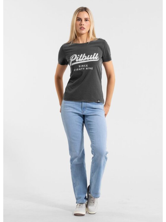 PITBULL PITBULL T-Shirt ANGEL LOGO Szary Regular Fit