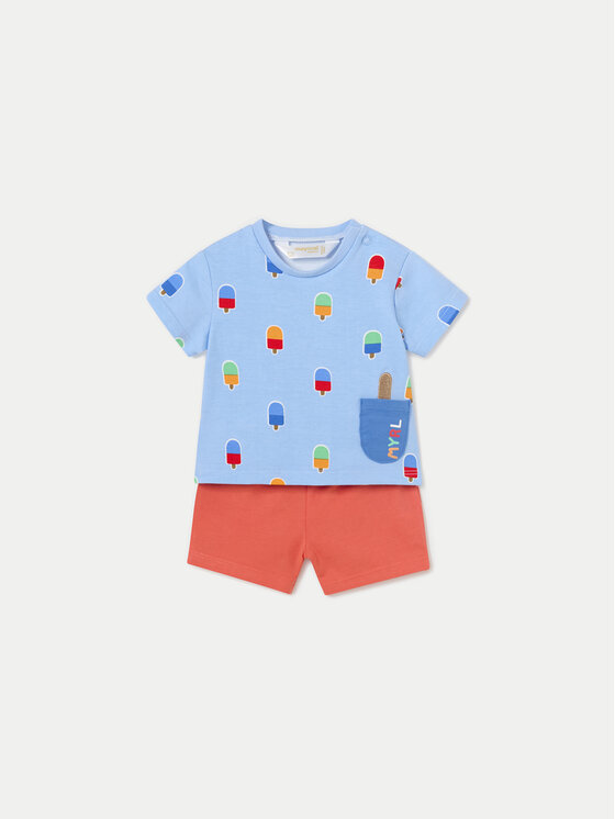 Mayoral Mayoral 2er-Set T-Shirts und Shorts 1627 Bunt Regular Fit