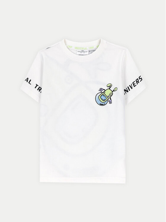 Coccodrillo Coccodrillo T-shirt ZC4143202WBK Bijela Regular Fit