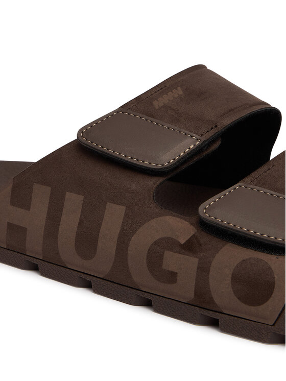 HUGO HUGO Klapki Evander 50563303 Brązowy