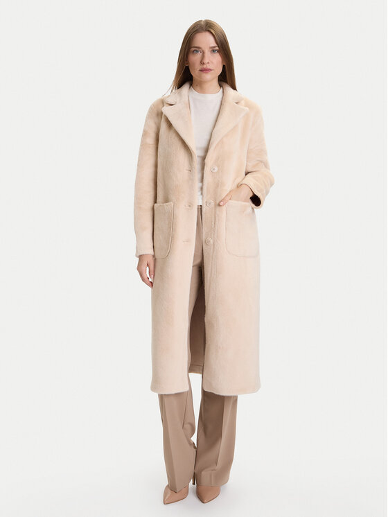 Rinascimento Rinascimento Шуба CFC0122205003 Бежевий Regular Fit