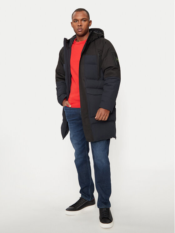 BOSS BOSS Geacă din puf 50515113 Bleumarin Regular Fit
