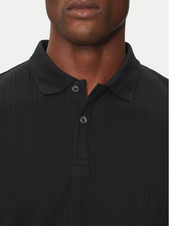 Selected Homme Selected Homme Polo 16094575 Czarny Regular Fit
