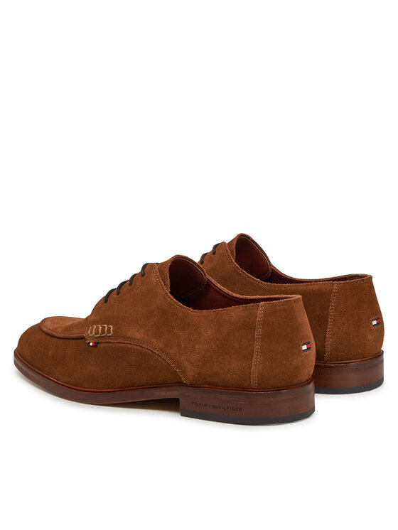 Tommy Hilfiger Tommy Hilfiger Cipele Hilfiger Thunit Suede M Toe Shoe FM0FM05468 Smeđa