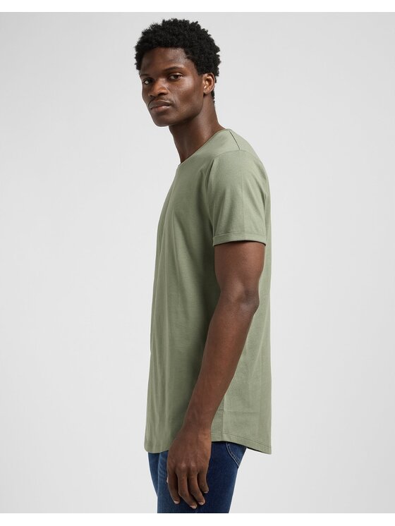 Lee Lee T-shirt Shaped Tee Verde Regular Fit