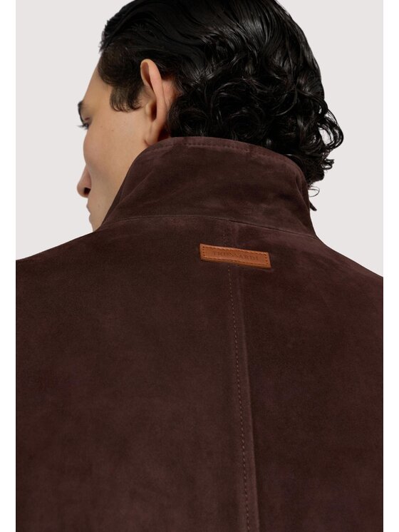 Trussardi Trussardi Giacca di pelle R303M000006N023 Marrone Regular Fit