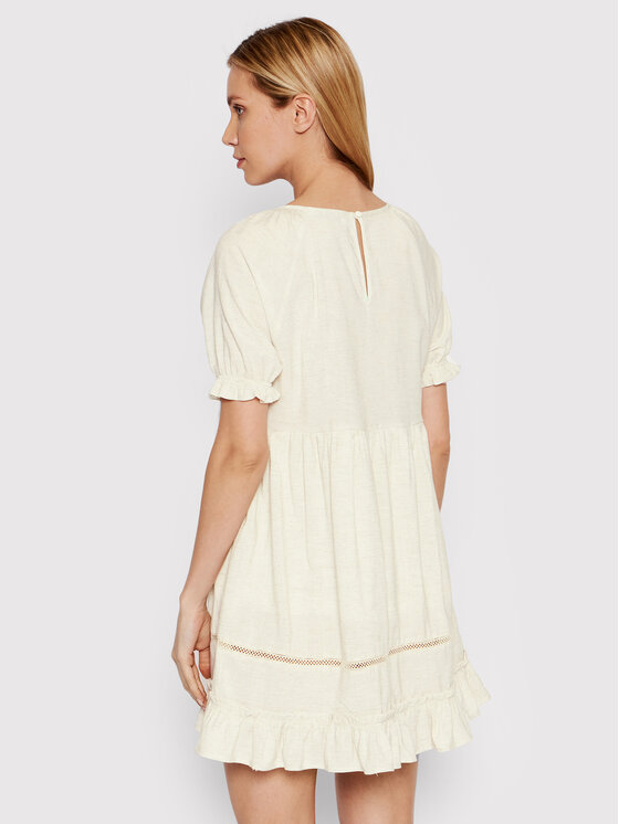 DeeZee DeeZee Ежедневна рокля Maggie 3FB059 Бежов Regular Fit
