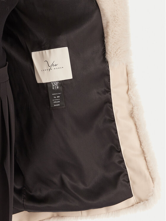 YES LONDON YES LONDON Шуба 037 Бежевий Regular Fit