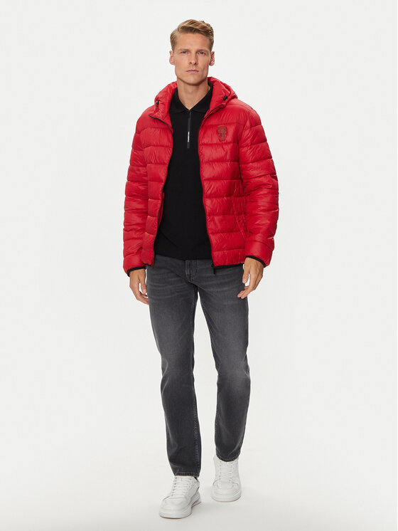 KARL LAGERFELD KARL LAGERFELD Átmeneti kabát Blouson 505090 543590 Piros Regular Fit