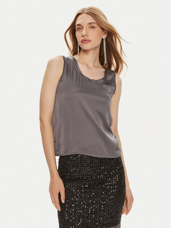 ViCOLO Blúzka TB0038 Sivá Regular Fit