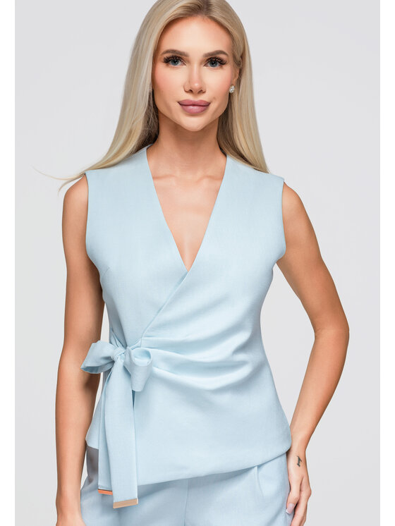Ombre Ombre Marynarka OW-BL-E0004 Niebieski Slim Fit