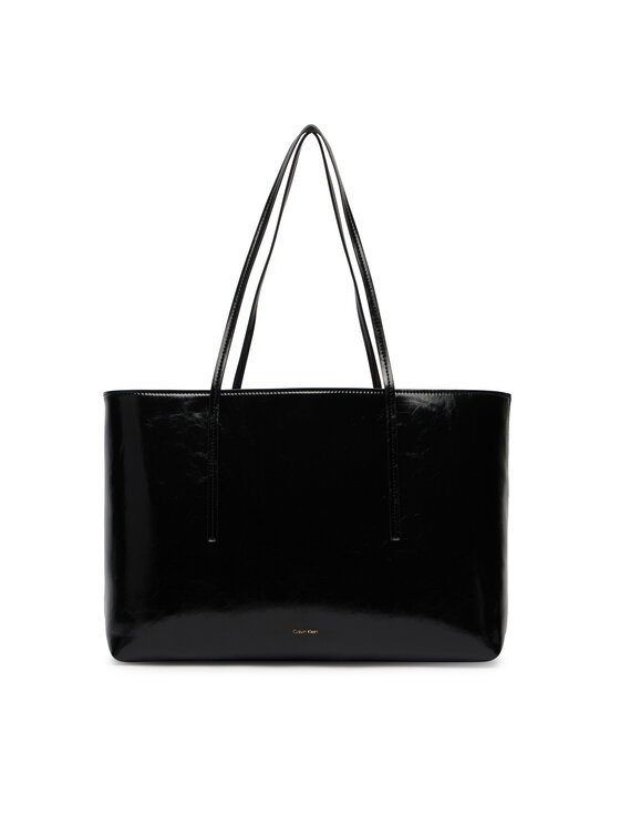 Calvin Klein Calvin Klein Kabelka Foil Logo Glossy LV04F3537G Černá