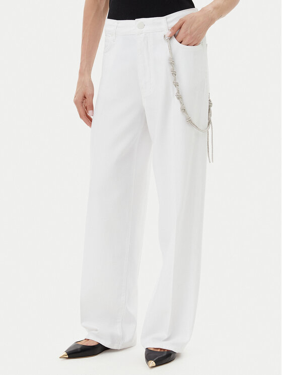PINKO PINKO Farmer 104601 A2DO Fehér Relaxed Fit