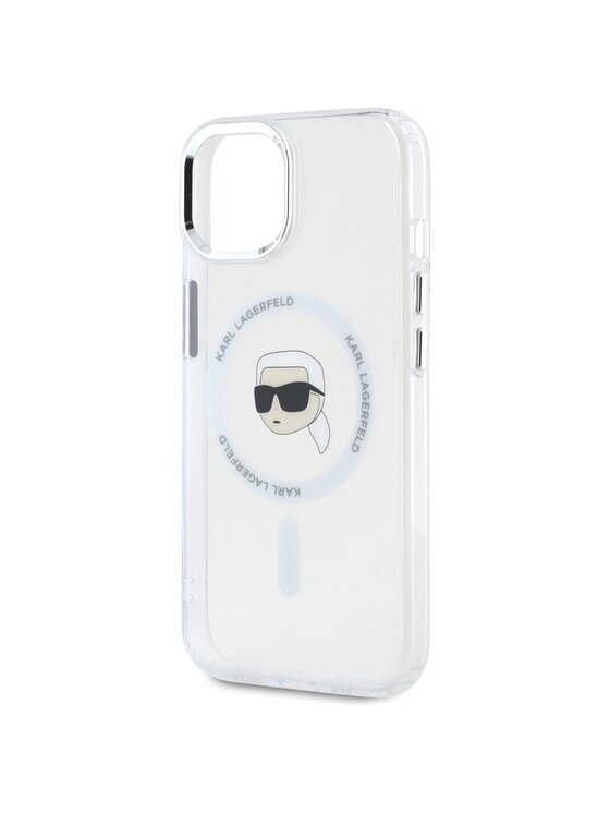 KARL LAGERFELD KARL LAGERFELD Etui na telefon iPhone 15 Plus Biały