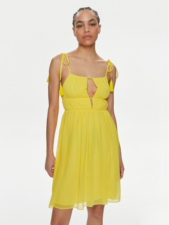 Patrizia Pepe Letné šaty 2A2714/A061-Y447 Žltá Regular Fit