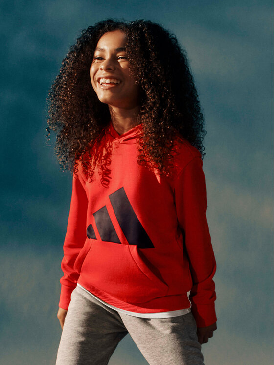 adidas adidas Mikina Essentials JE1389 Červená Regular Fit