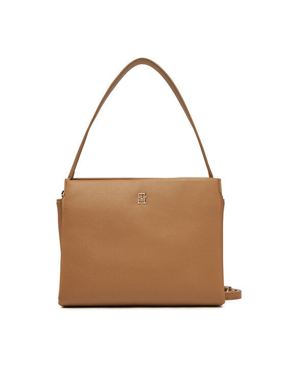 Női Táska Tommy Hilfiger, Barna, Th Legacy Med Satchel AW0AW17173