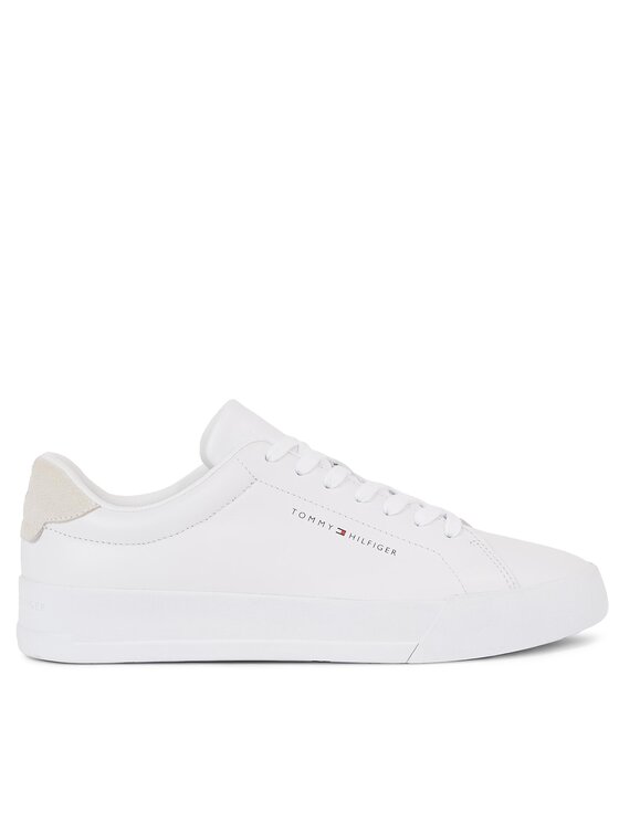 Tommy Hilfiger Tommy Hilfiger Laisvalaikio batai Th Court Leather FM0FM04971 Balta