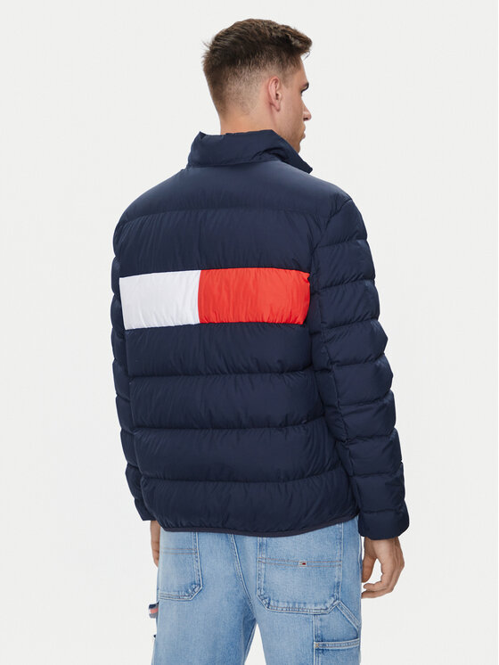 Tommy Jeans Tommy Jeans Kurtka puchowa Flag DM0DM19614 Granatowy Regular Fit