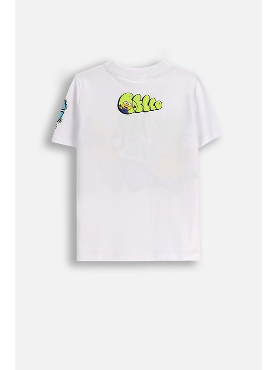 Coccodrillo Coccodrillo T-Shirt WC5143208LBD-001 Biały Regular Fit