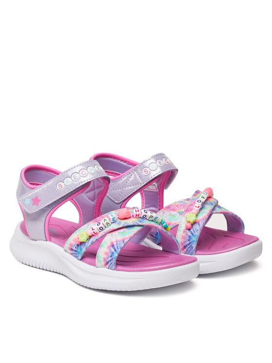 Skechers Skechers Sandały Jumpsters Sandal-Tie Dye Bffs 303045L/LVMT Fioletowy