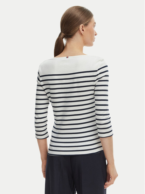 Tommy Hilfiger Tommy Hilfiger Blúzka New Cody WW0WW40589 Biela Slim Fit