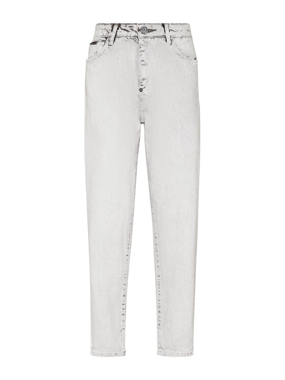 PHILIPP PLEIN PHILIPP PLEIN Jeansy 15663 Biały Mom Fit