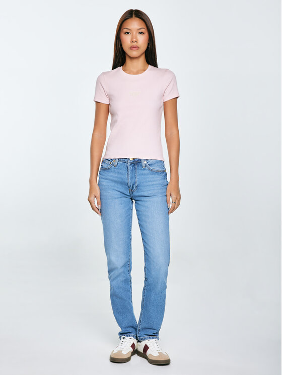 BIG STAR BIG STAR T-Shirt CLARSA Różowy Slim Fit