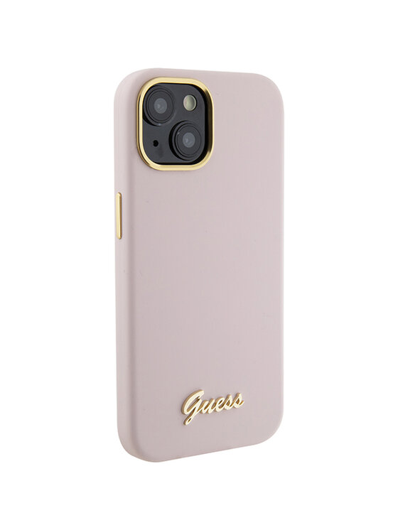 Guess Guess Etui na telefon iPhone 15 Różowy