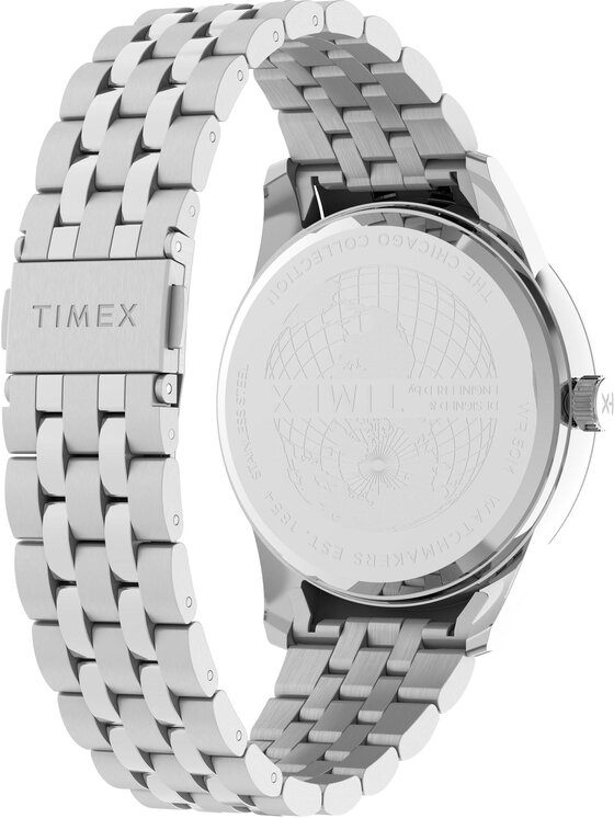 Timex Timex Zegarek TW2Y21500 Srebrny