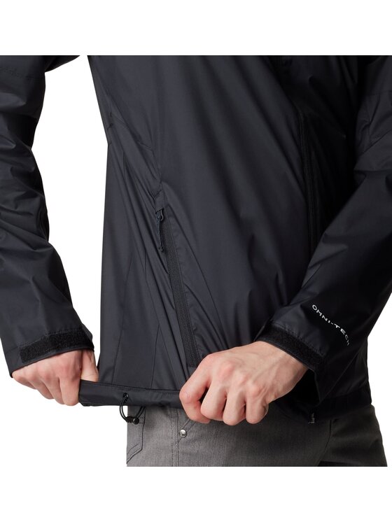 Columbia Columbia Kurtka przeciwdeszczowa 207121 Czarny Regular Fit