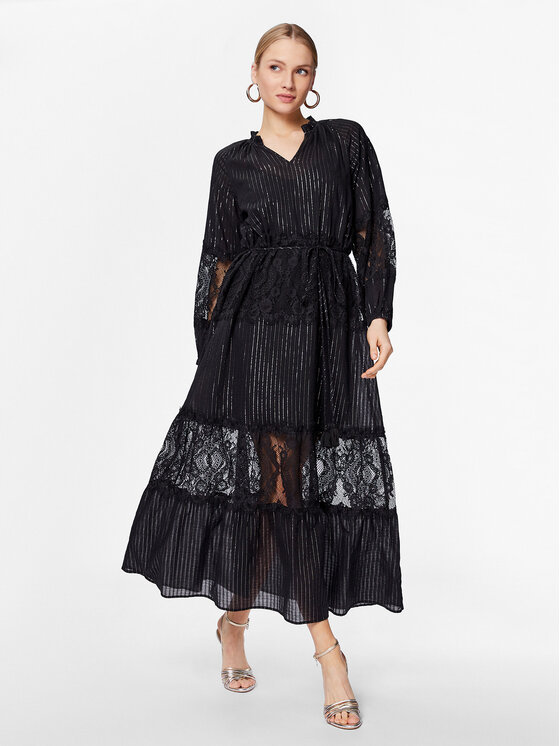 TWINSET TWINSET Kasdieninė suknelė 231TT2093 Juoda Regular Fit