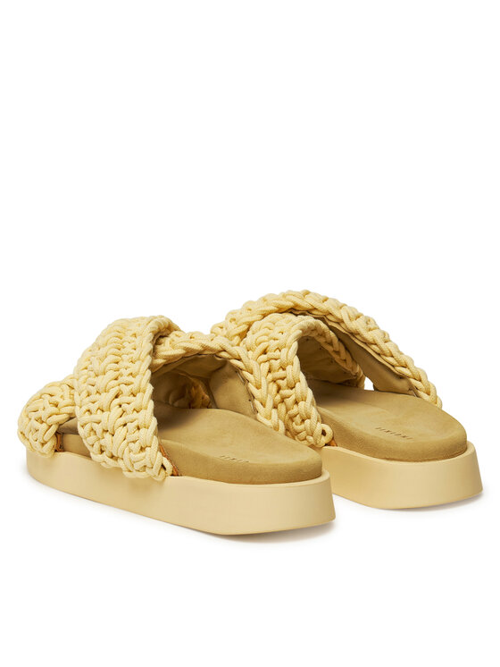 Inuikii Inuikii Klapki Woven 70104-105 Żółty