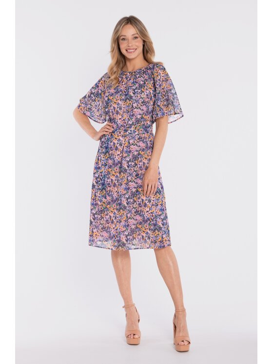 Stylove Stylove Abito da cocktail S435 Viola A-Line Fit