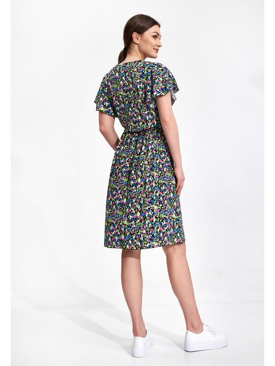 FIGL FIGL Sukienka M873 Kolorowy Regular Fit