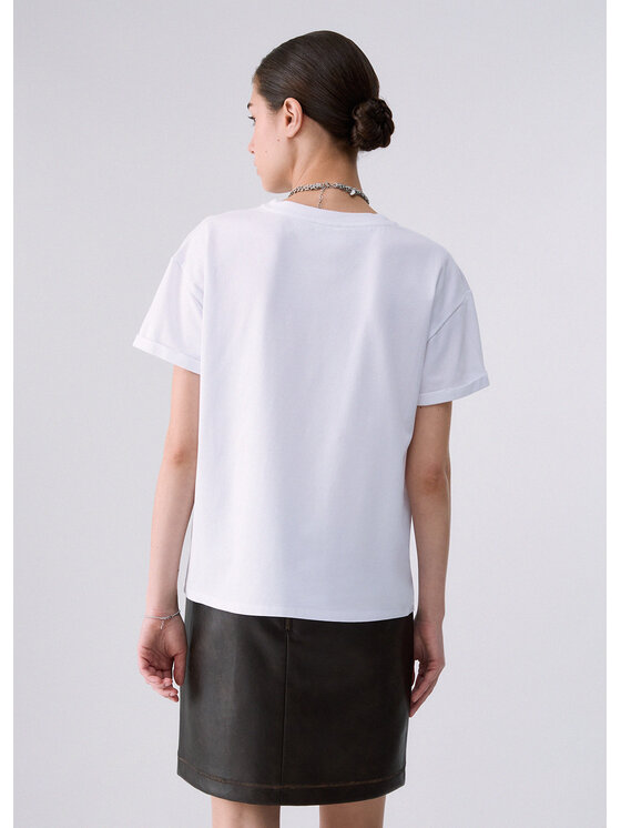 Liu Jo Liu Jo T-shirt WF6434J0088L9368 Bianco Regular Fit