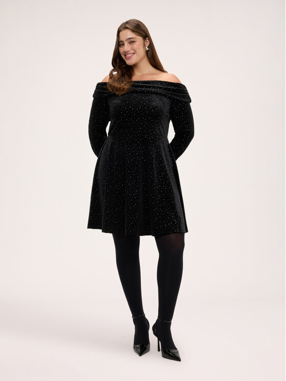 Fiorella Rubino Fiorella Rubino Sukienka codzienna 7016L001314N033 Czarny Regular Fit