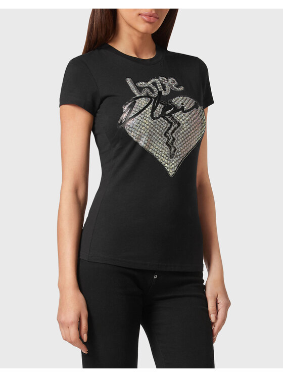 PHILIPP PLEIN PHILIPP PLEIN T-Shirt 2955 Czarny Regular Fit