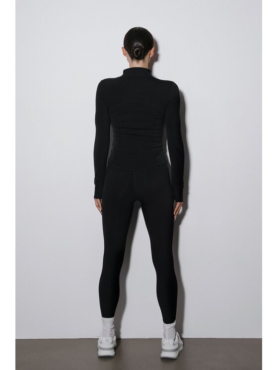 Estro Estro Souprava mikina a legíny ER00119509 Černá Slim Fit