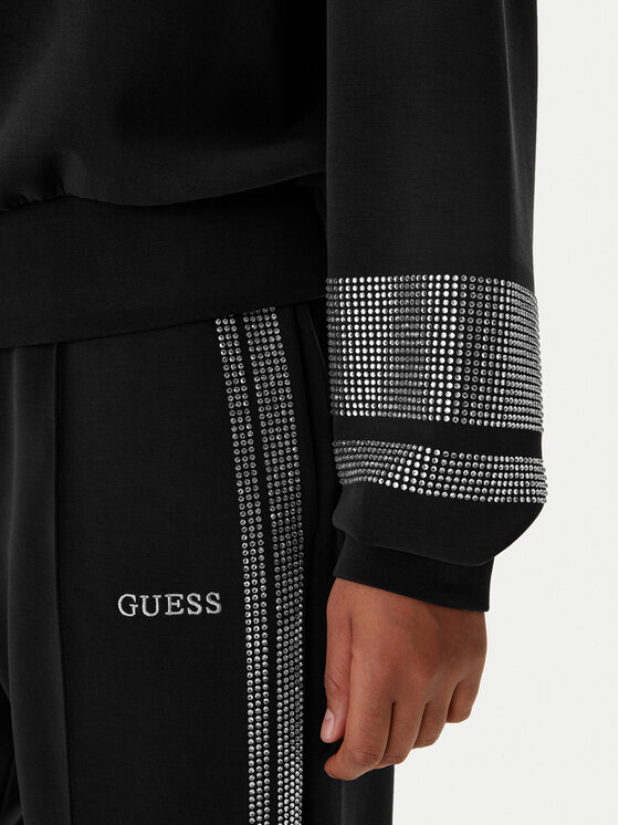 Guess Guess Mikina V6RQ02 KCAY2 Čierna Regular Fit