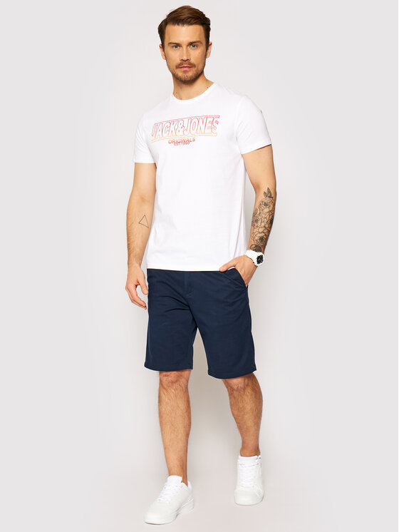 T-shirt Saturn 12189700 Bianco Regular Fit